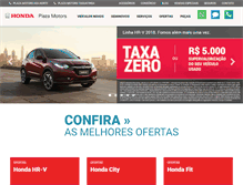 Tablet Screenshot of plazamotors.com.br